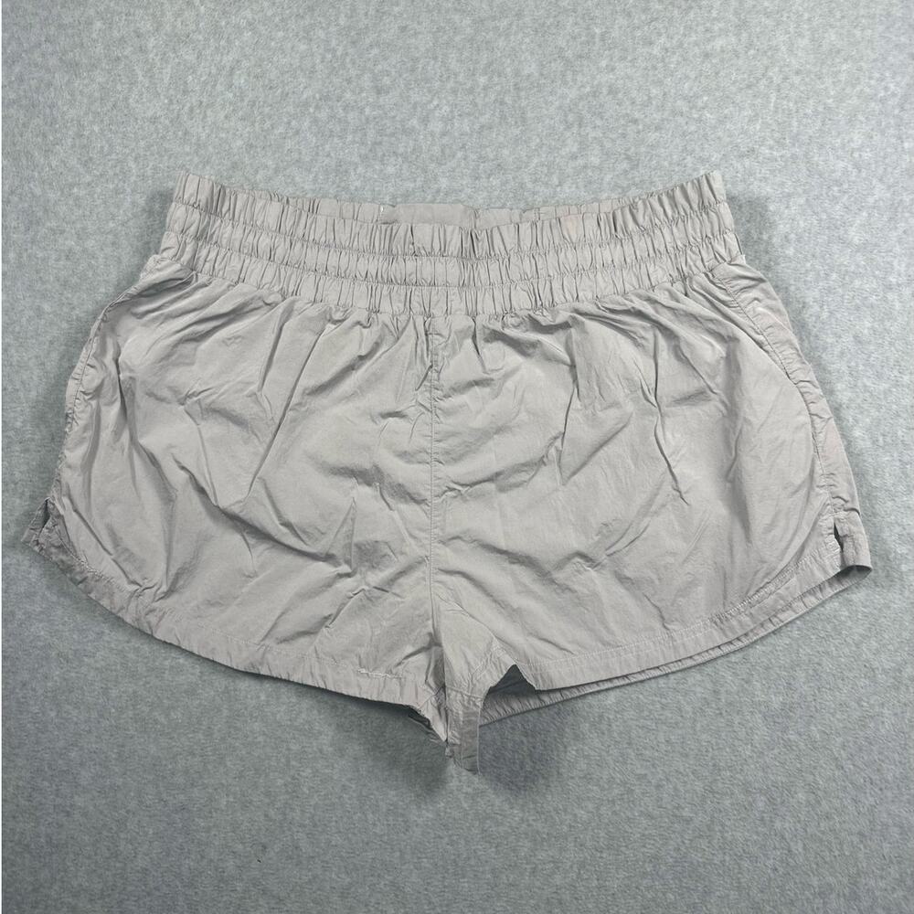 Varley Kallin Lavender Running Shorts Women's Size XL Rhino Grey Nylon Outwear
